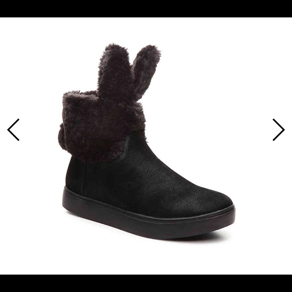Cutest BLACK Bunny Booties Style + Cozy = PERFECT!